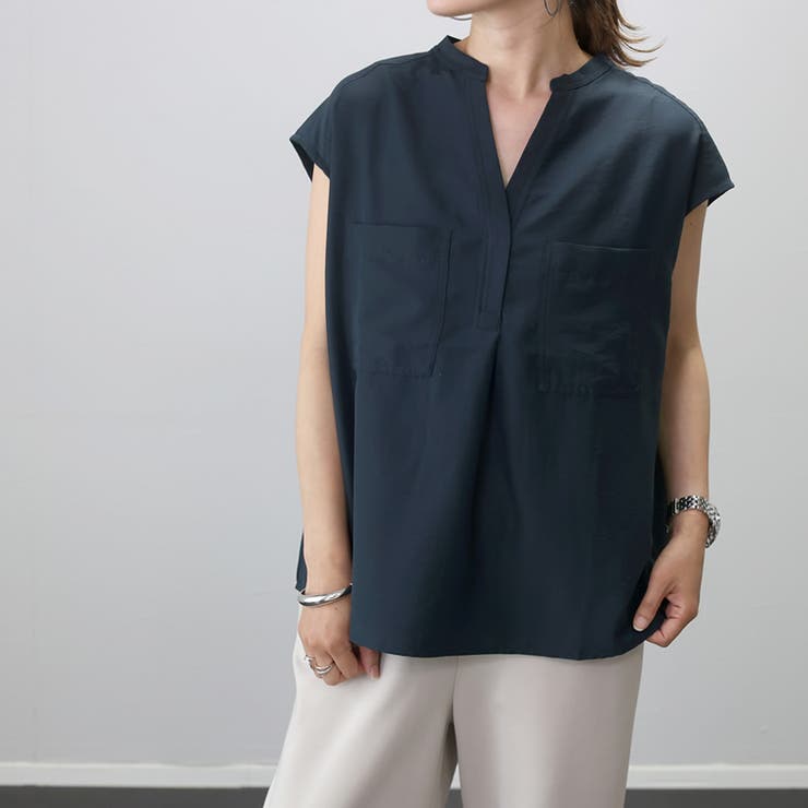 両ポケフレンチスキッパーブラウス | FUNNY COMPANY＋  | 詳細画像10 