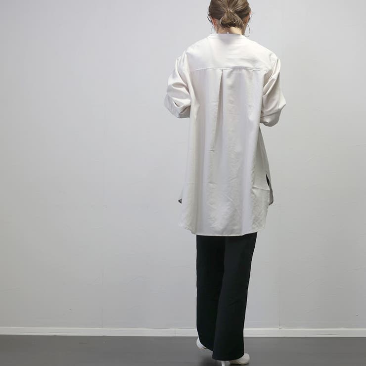 エステルローンピンタックシャツチュニック | FUNNY COMPANY＋  | 詳細画像4 