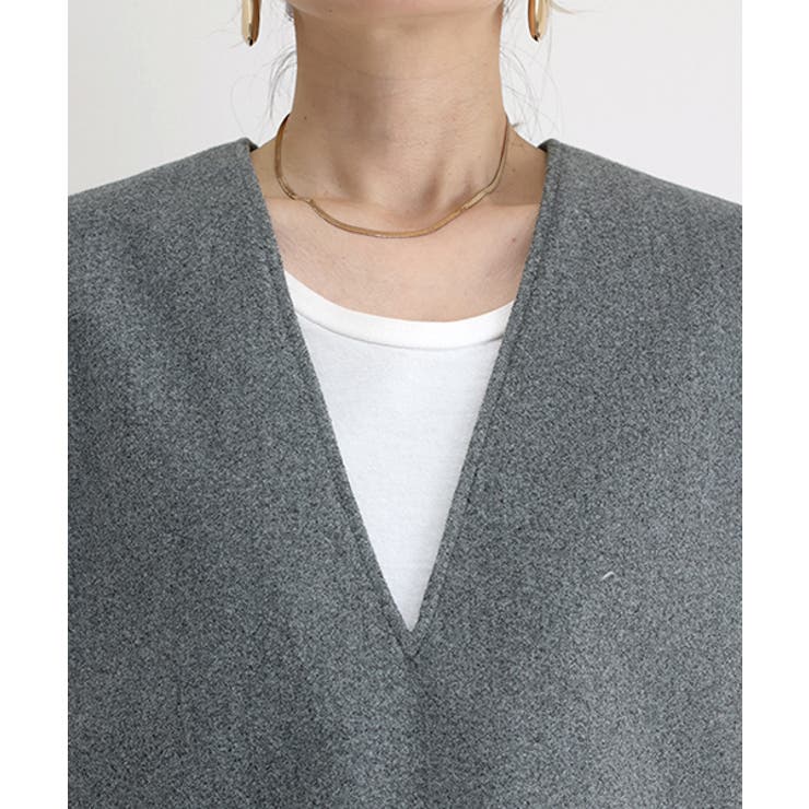 フェイクウールVネックベスト | FUNNY COMPANY＋  | 詳細画像21 