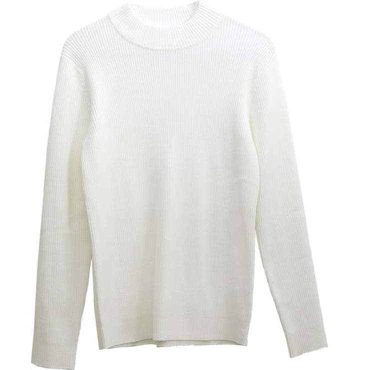 ハイネックリブ編みニットプルオーバー | FUNNY COMPANY＋  | 詳細画像29 