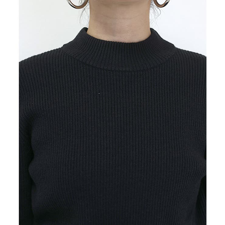 ハイネックリブ編みニットプルオーバー | FUNNY COMPANY＋  | 詳細画像21 