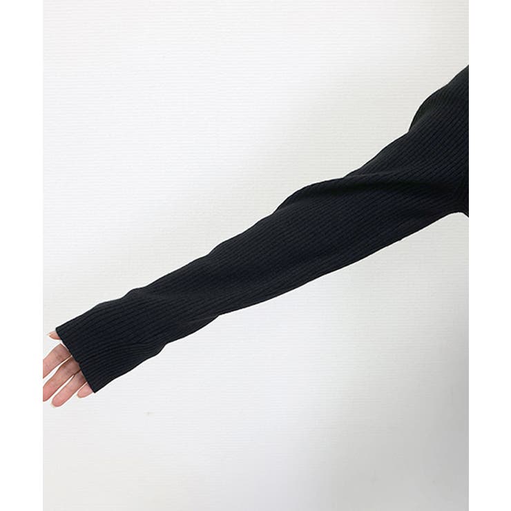 ハイネックリブ編みニットプルオーバー | FUNNY COMPANY＋  | 詳細画像22 