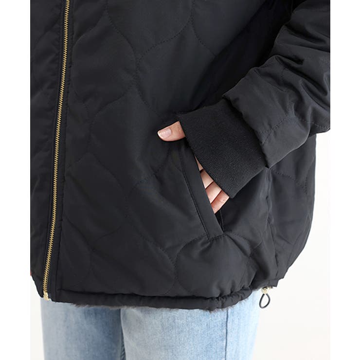 ファーｘキルティングリバーシブルブルゾン | FUNNY COMPANY＋  | 詳細画像23 