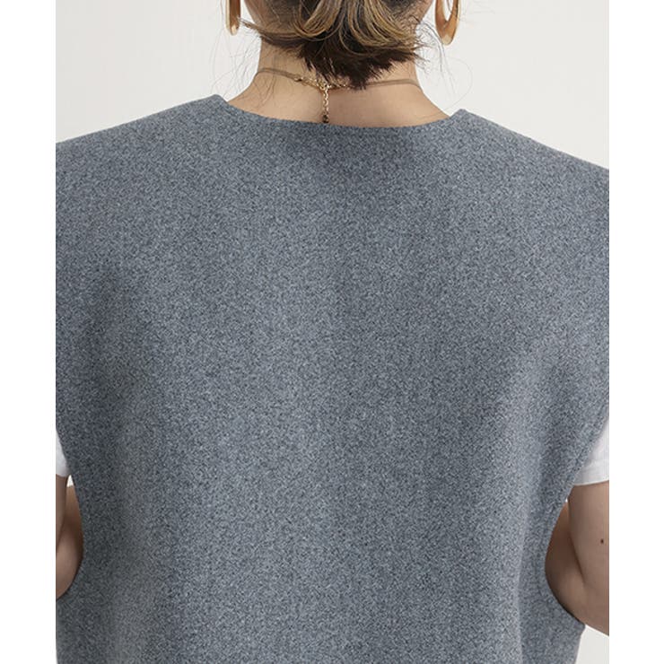 フェイクウールVネックベスト | FUNNY COMPANY＋  | 詳細画像23 