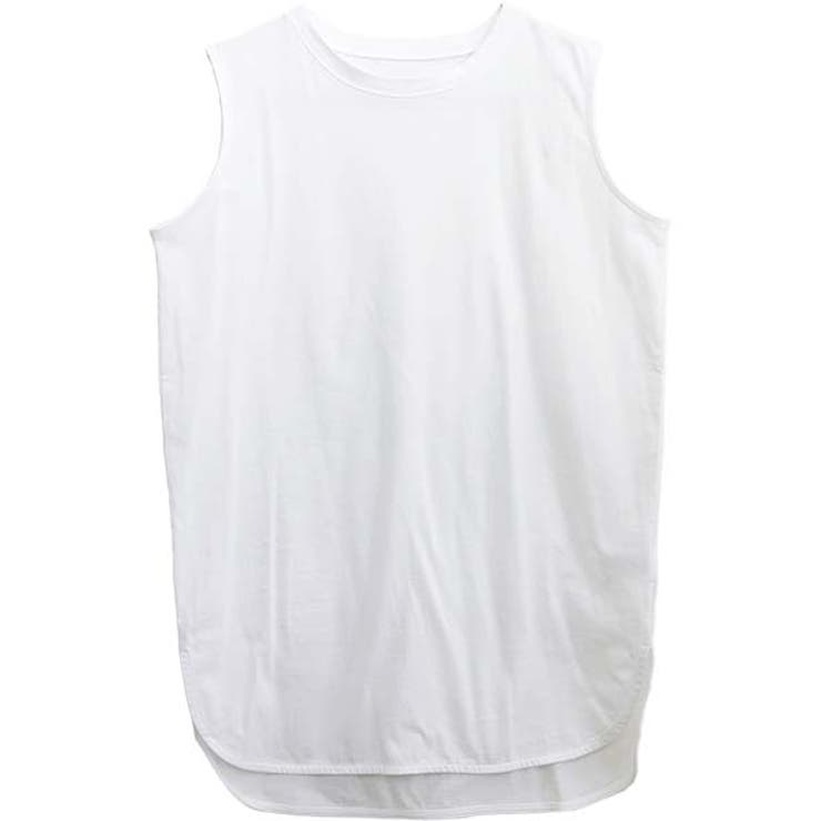 ラウンドヘム綿天竺ノースリーブプルオーバー | FUNNY COMPANY＋  | 詳細画像27 