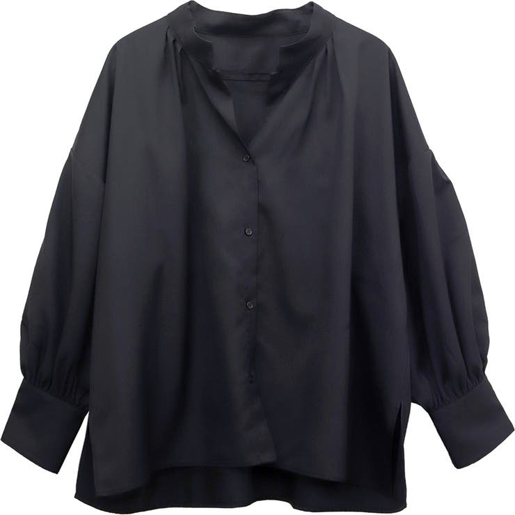 袖コンシャス杢無地ブラウス | FUNNY COMPANY＋  | 詳細画像25 