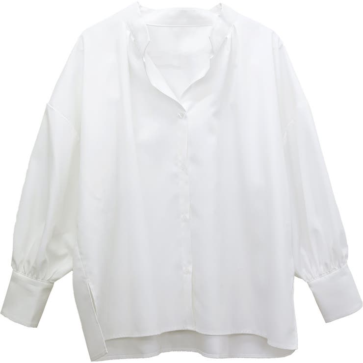 袖コンシャス杢無地ブラウス | FUNNY COMPANY＋  | 詳細画像26 