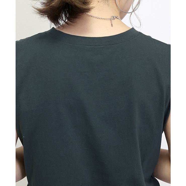 ラウンドヘム綿天竺ノースリーブプルオーバー | FUNNY COMPANY＋  | 詳細画像23 