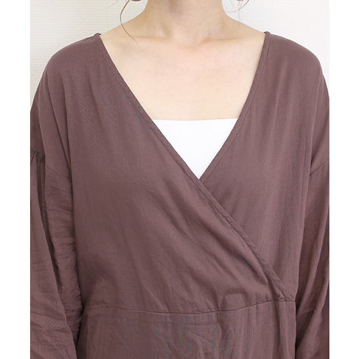 綿ボイルカシュクール2WAYワンピース | FUNNY COMPANY＋  | 詳細画像21 