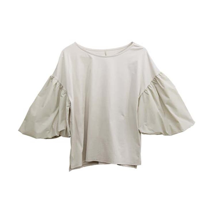 布帛切替バルーンスリーブブラウスカットソー | FUNNY COMPANY＋  | 詳細画像26 