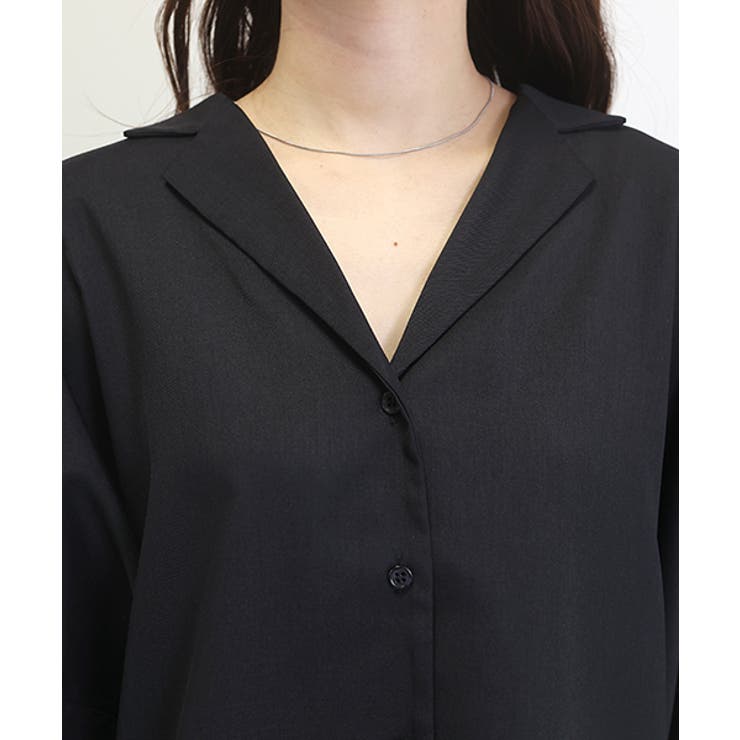 杢無地開襟ドルマンブラウス | FUNNY COMPANY＋  | 詳細画像21 