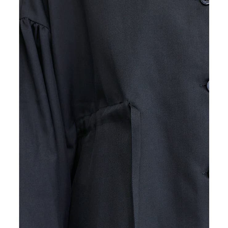 長袖オープンカラー杢無地ドロストブラウス | FUNNY COMPANY＋  | 詳細画像23 