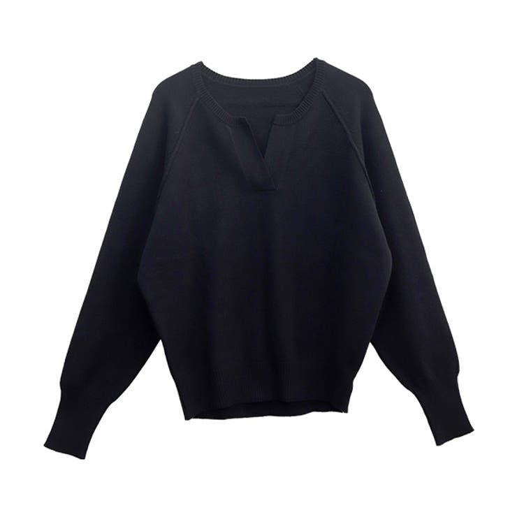 アンチピリングキーネックコクーンニットプルオーバー | FUNNY COMPANY＋  | 詳細画像25 