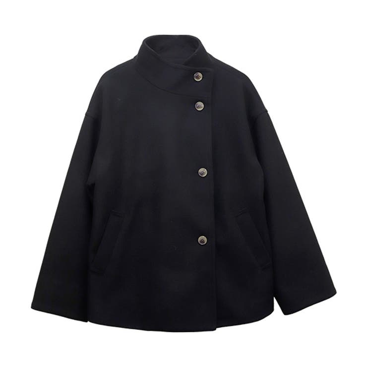 メルトンスタンドカラーミドルコート | FUNNY COMPANY＋  | 詳細画像25 