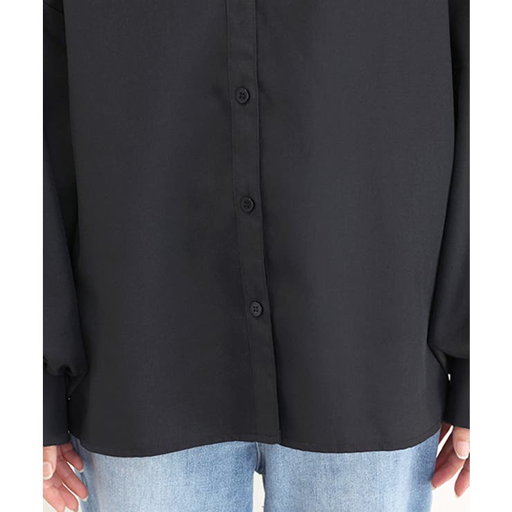 杢無地バックフリル前開きブラウス | FUNNY COMPANY＋  | 詳細画像23 