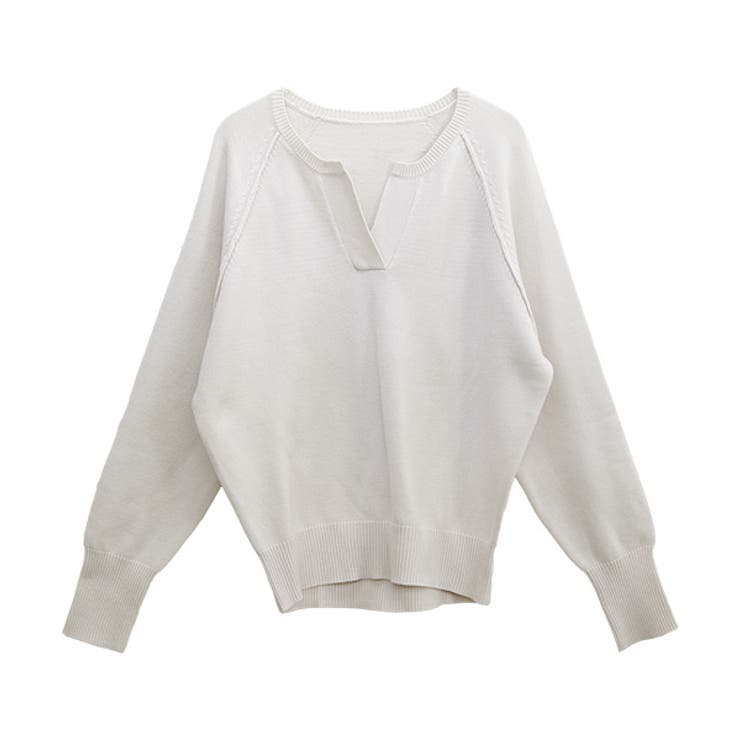 アンチピリングキーネックコクーンニットプルオーバー | FUNNY COMPANY＋  | 詳細画像27 