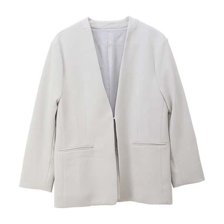 ダブルクロスノーカラージャケット | FUNNY COMPANY＋  | 詳細画像27 