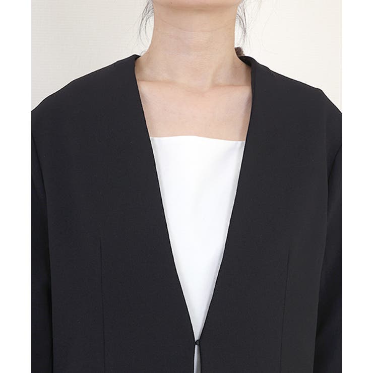 ダブルクロスノーカラージャケット | FUNNY COMPANY＋  | 詳細画像21 