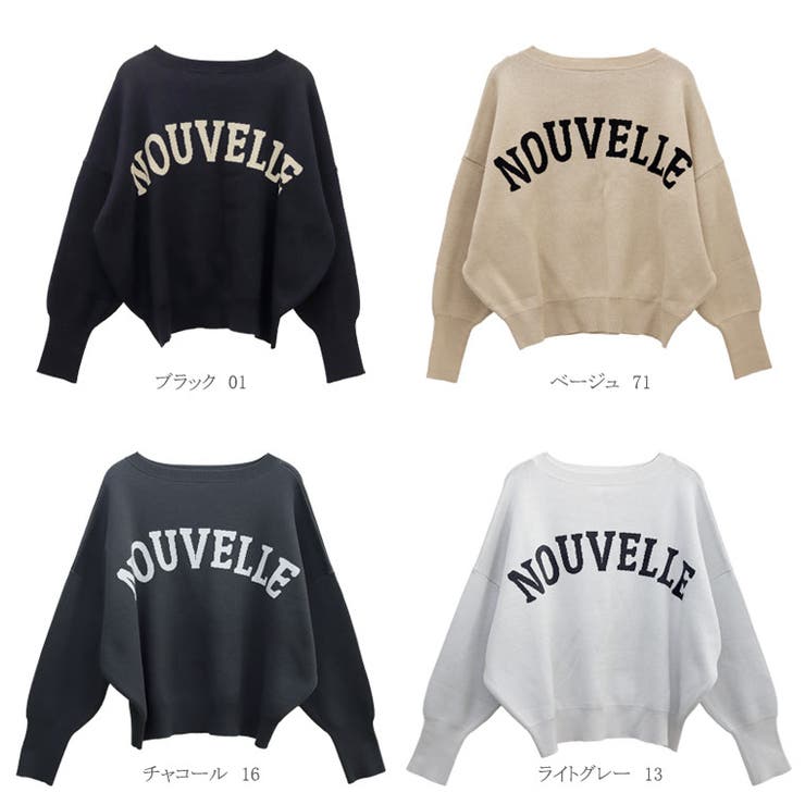 2WAYジャガードロゴニットプルオーバー[品番：FNYW0003425