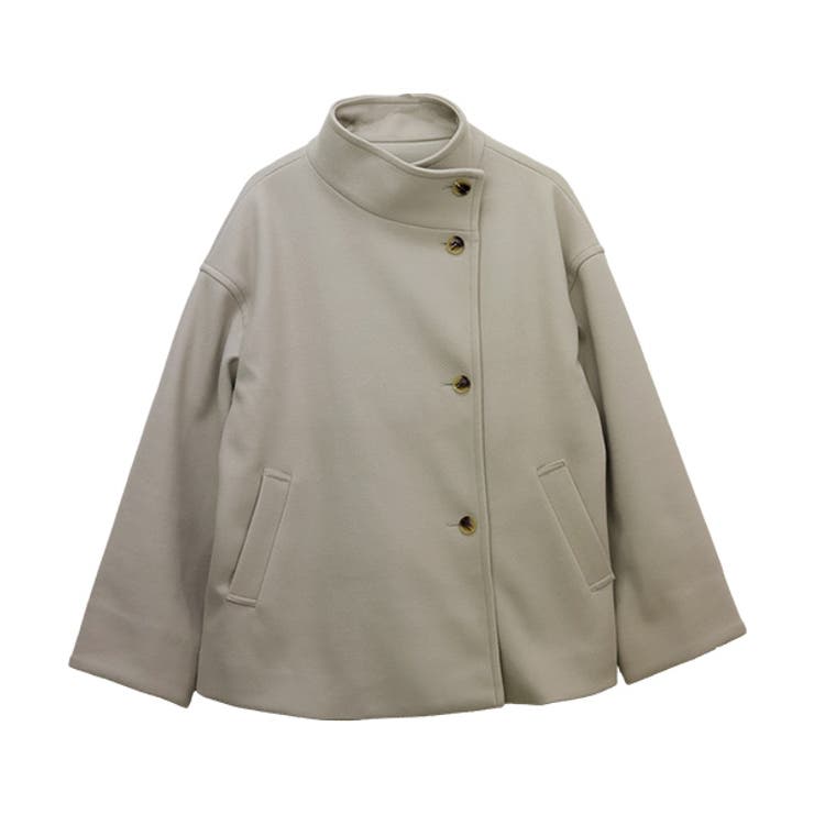 メルトンスタンドカラーミドルコート | FUNNY COMPANY＋  | 詳細画像26 