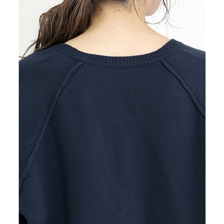 アンチピリングキーネックコクーンニットプルオーバー | FUNNY COMPANY＋  | 詳細画像24 