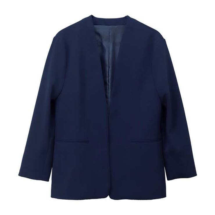 ダブルクロスノーカラージャケット | FUNNY COMPANY＋  | 詳細画像26 