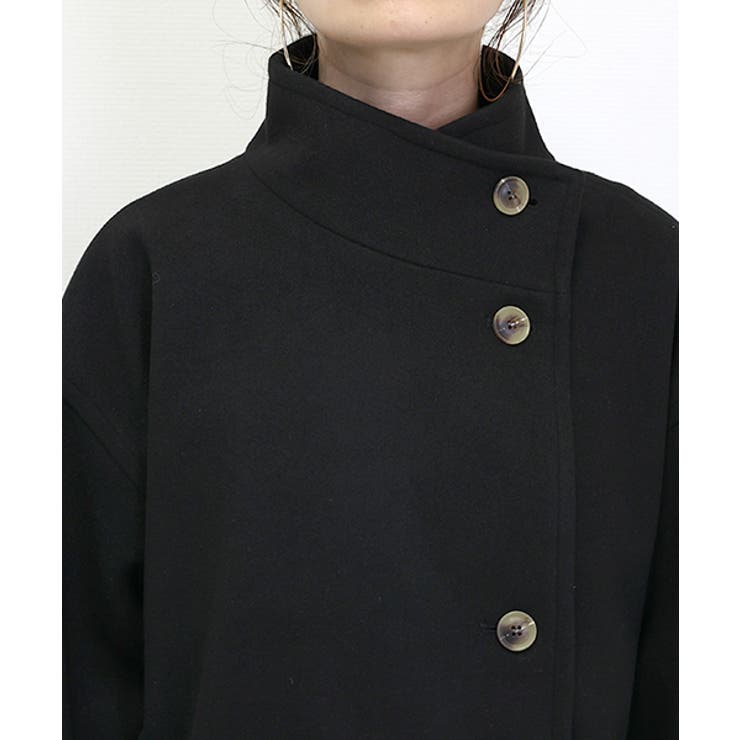 メルトンスタンドカラーミドルコート | FUNNY COMPANY＋  | 詳細画像21 