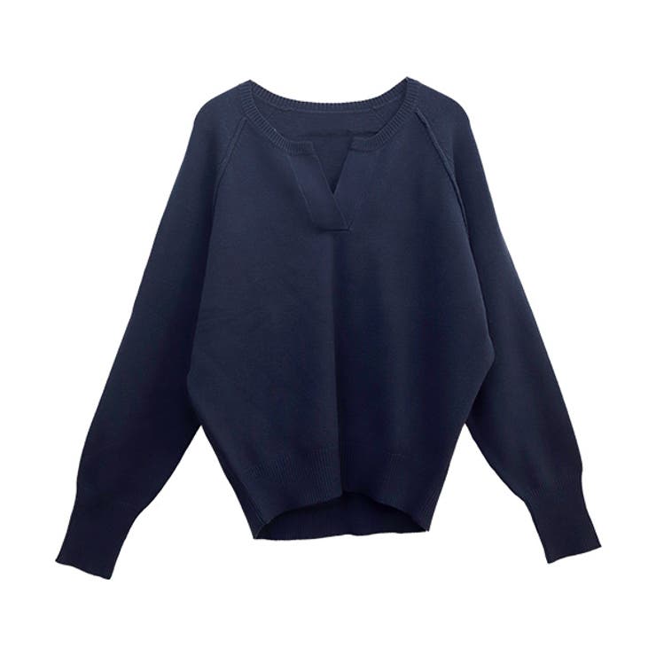 アンチピリングキーネックコクーンニットプルオーバー | FUNNY COMPANY＋  | 詳細画像26 