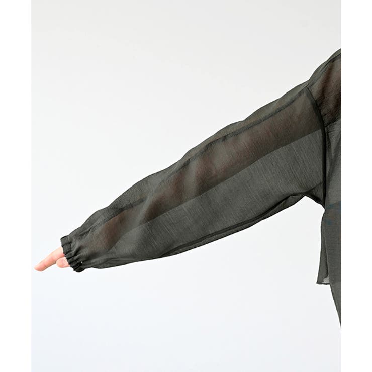 ドットボタンバックフリルシアーブラウス | FUNNY COMPANY＋  | 詳細画像22 