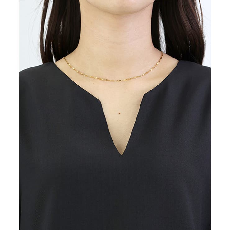 杢無地スリットネックペプラムブラウス | FUNNY COMPANY＋  | 詳細画像21 