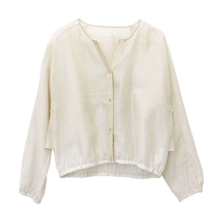 ドットボタンバックフリルシアーブラウス | FUNNY COMPANY＋  | 詳細画像27 