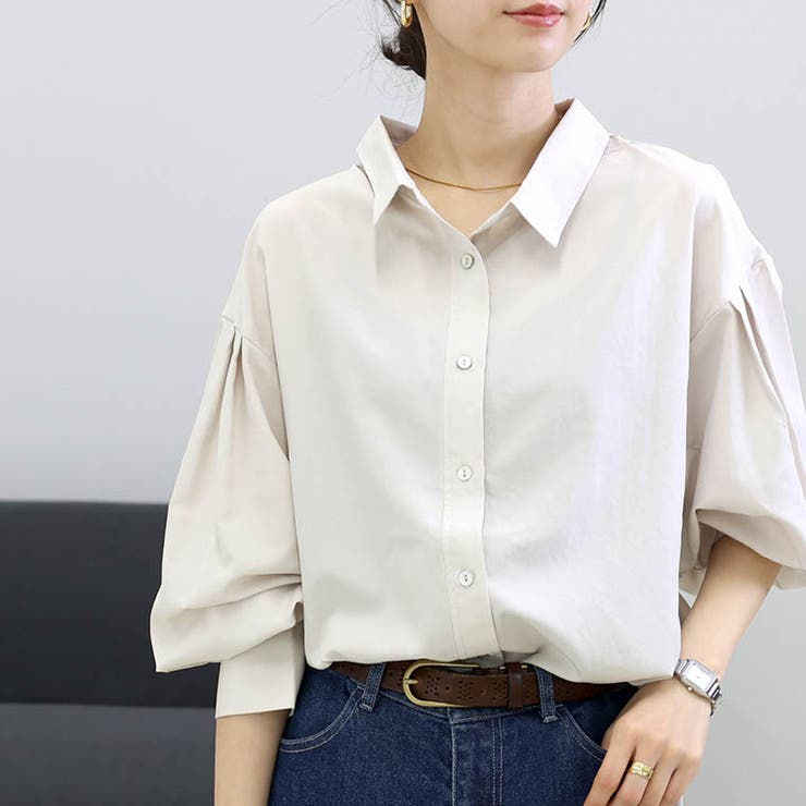 エステルローンタックスリーブシャツ | FUNNY COMPANY＋  | 詳細画像13 