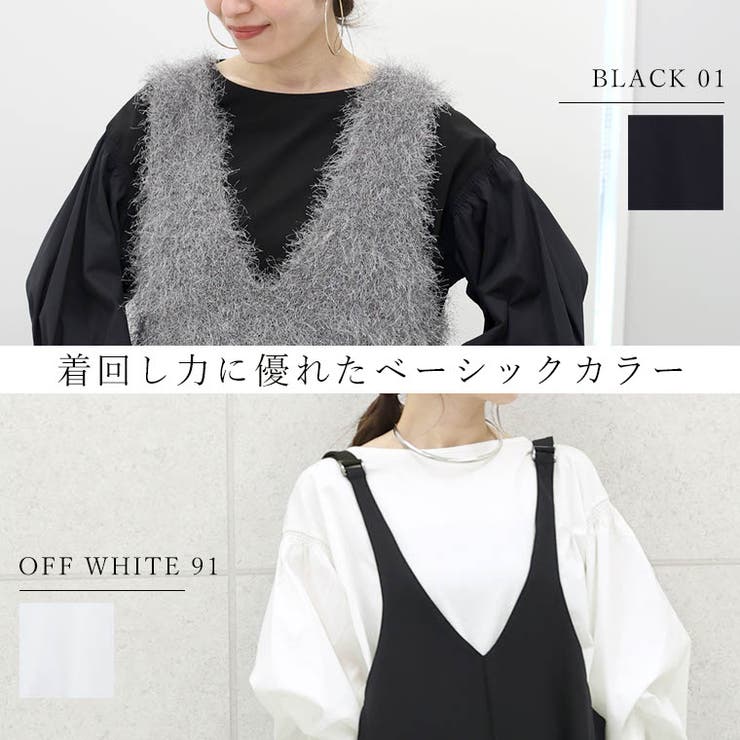 Aletta vita 爆買 トップス カットソー ブラウス 袖デザイン