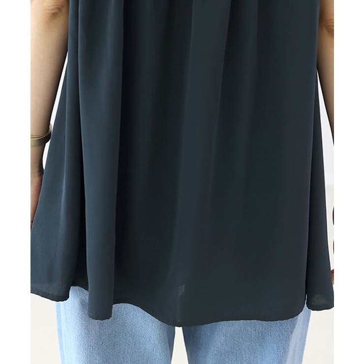 エステルジョーゼットフリルブラウス | FUNNY COMPANY＋  | 詳細画像24 