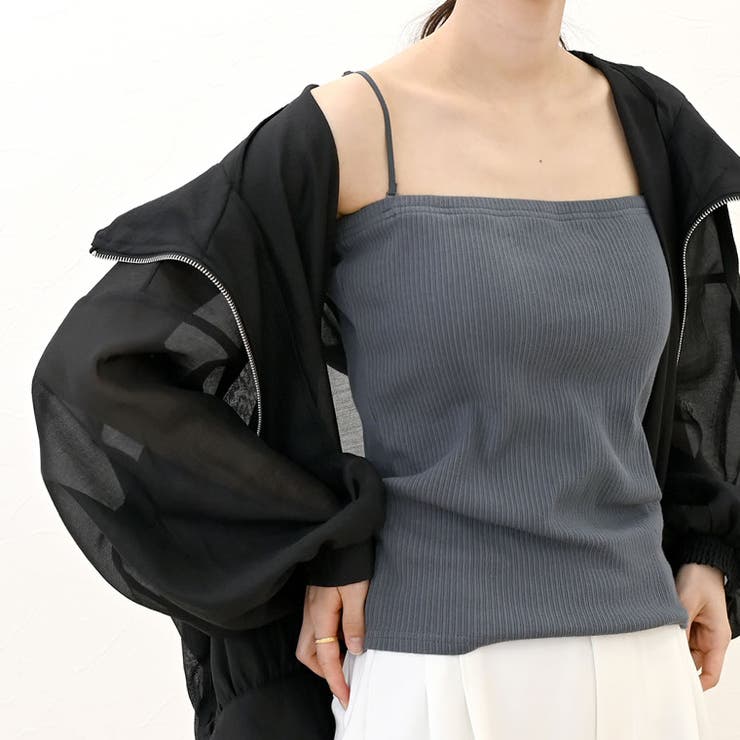 テレコリブカップ付ベアキャミソール | FUNNY COMPANY＋  | 詳細画像6 