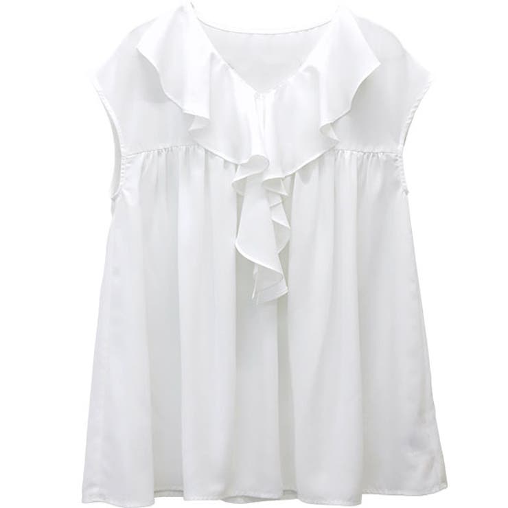 エステルジョーゼットフリルブラウス | FUNNY COMPANY＋  | 詳細画像27 