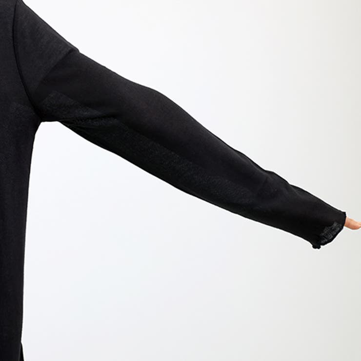 スリムストレッチメッシュドレープカーディガン | FUNNY COMPANY＋  | 詳細画像23 