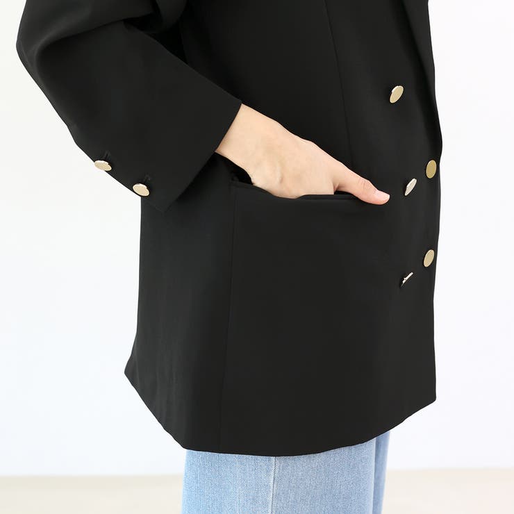 選べるボタンテーラードダブルジャケット | FUNNY COMPANY＋  | 詳細画像22 