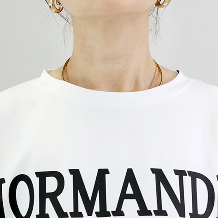 接触冷感サイドスリットロゴプルオーバー | FUNNY COMPANY＋  | 詳細画像21 