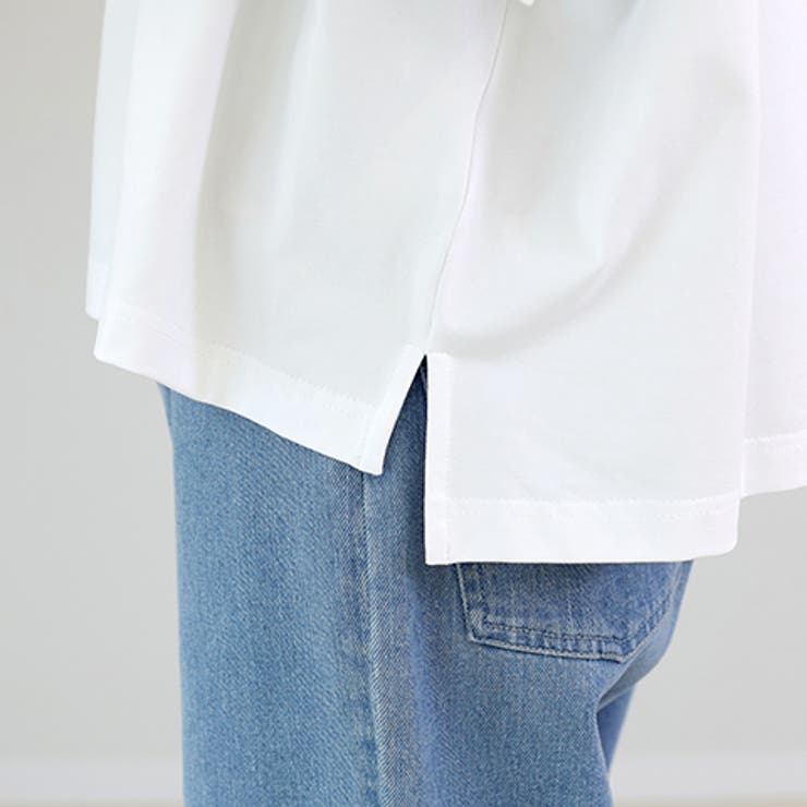 接触冷感サイドスリットロゴプルオーバー | FUNNY COMPANY＋  | 詳細画像24 