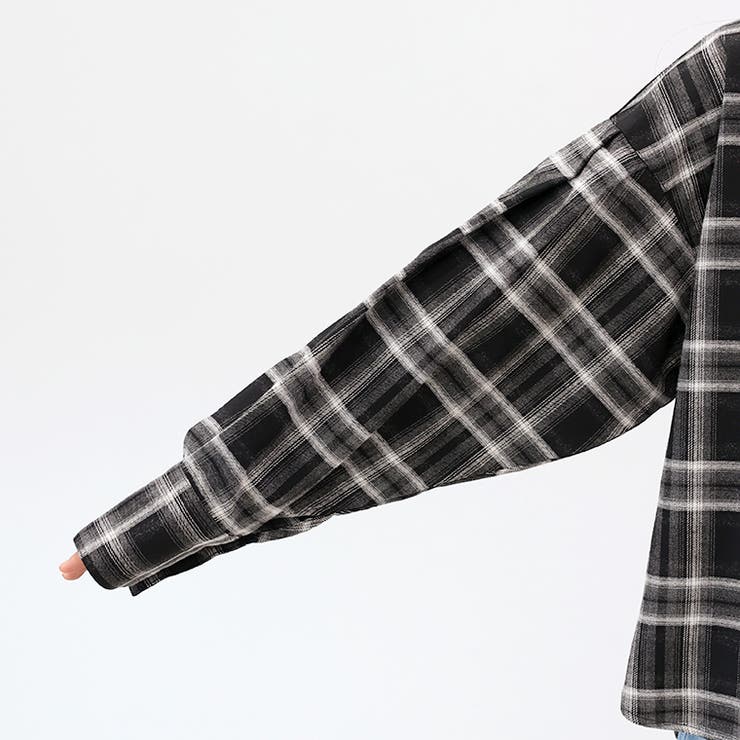 起毛チェック袖タックシャツ | FUNNY COMPANY＋  | 詳細画像23 