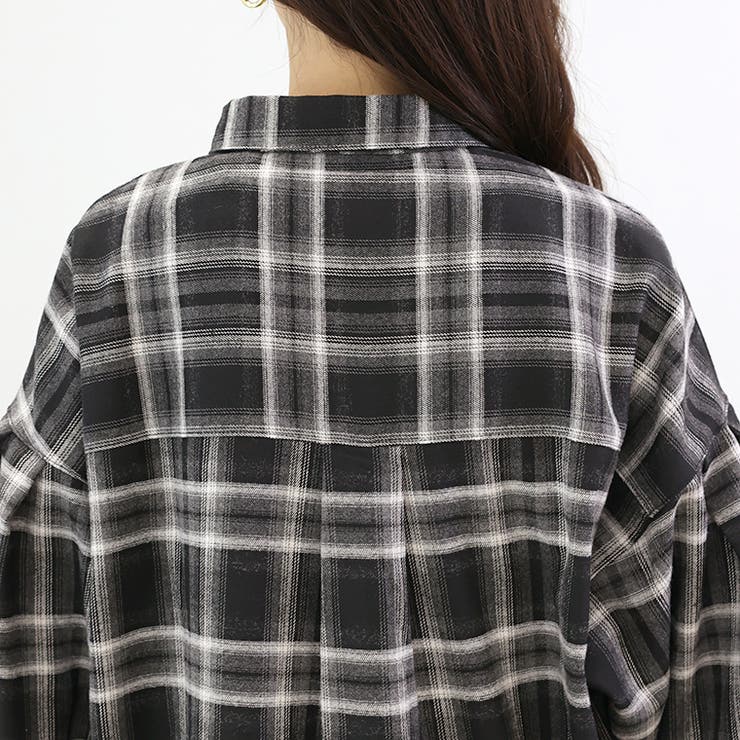 起毛チェック袖タックシャツ | FUNNY COMPANY＋  | 詳細画像22 