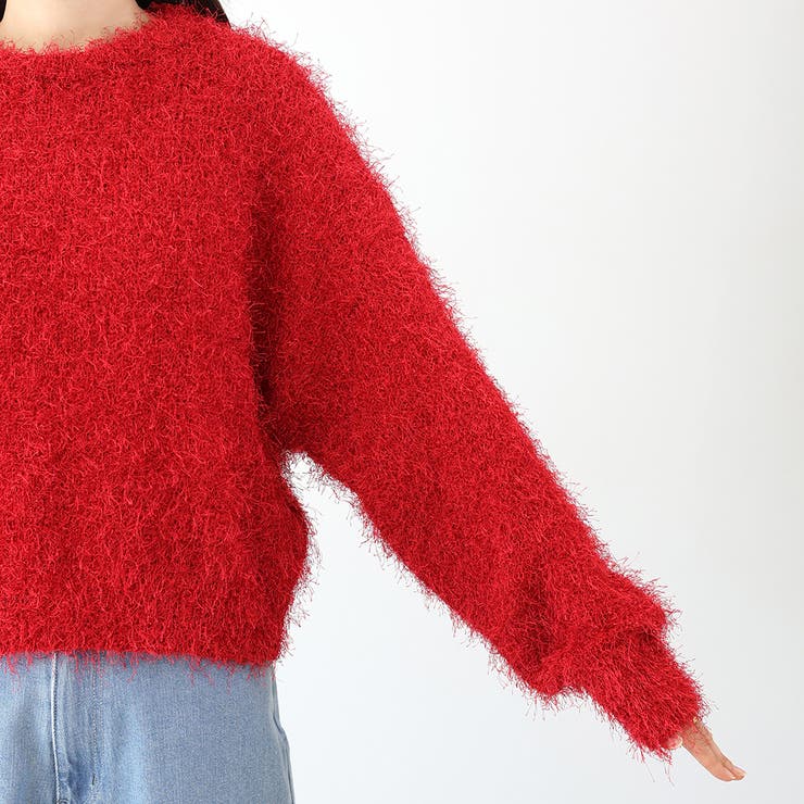 フェザーヤーンクルーネックニットプルオーバー | FUNNY COMPANY＋  | 詳細画像23 