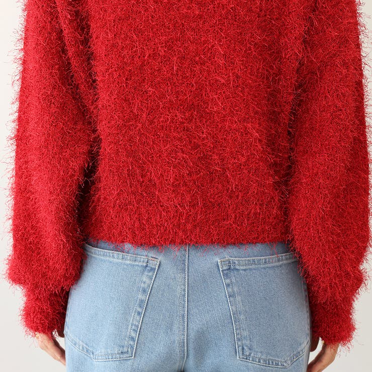 フェザーヤーンクルーネックニットプルオーバー | FUNNY COMPANY＋  | 詳細画像24 