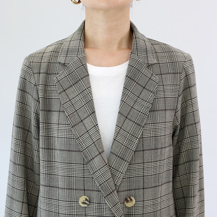 先染めチェックテーラードジャケット | FUNNY COMPANY+  | 詳細画像21