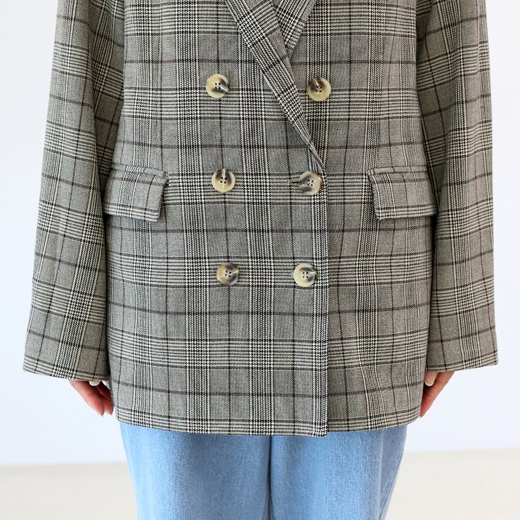 先染めチェックテーラードジャケット | FUNNY COMPANY+  | 詳細画像23