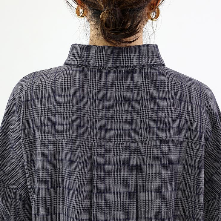 先染めチェック前開きシャツワンピース | FUNNY COMPANY+  | 詳細画像22