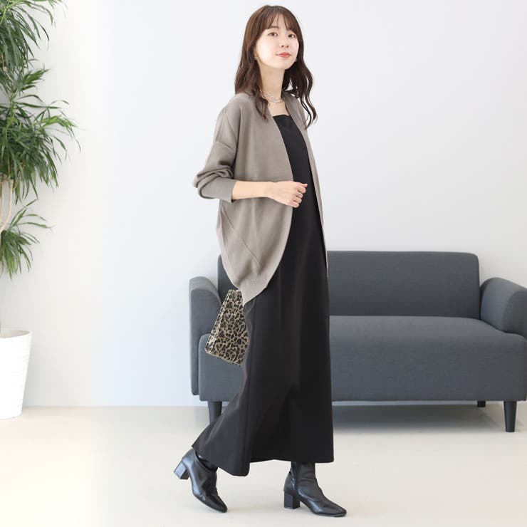 リブ袖ドルマンコクーンカーディガン | FUNNY COMPANY＋  | 詳細画像17 