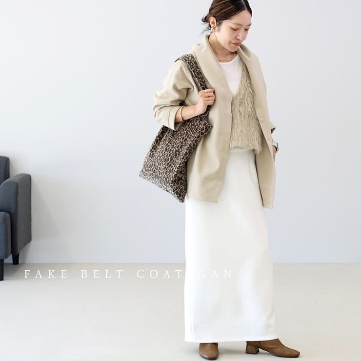 フェイクベルトコーディガン | FUNNY COMPANY＋  | 詳細画像12 