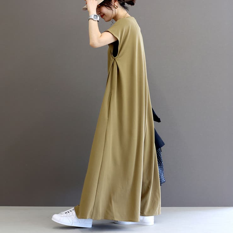 カットジョーゼットサイドタックフレアワンピース | FUNNY COMPANY＋  | 詳細画像8 